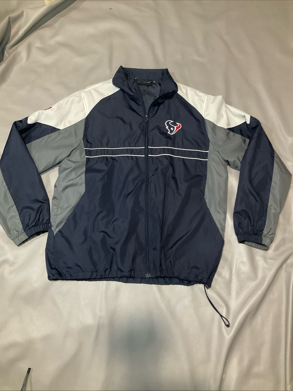 Dunbrooke Navy, Gray & White Colorblock Team Windbreaker